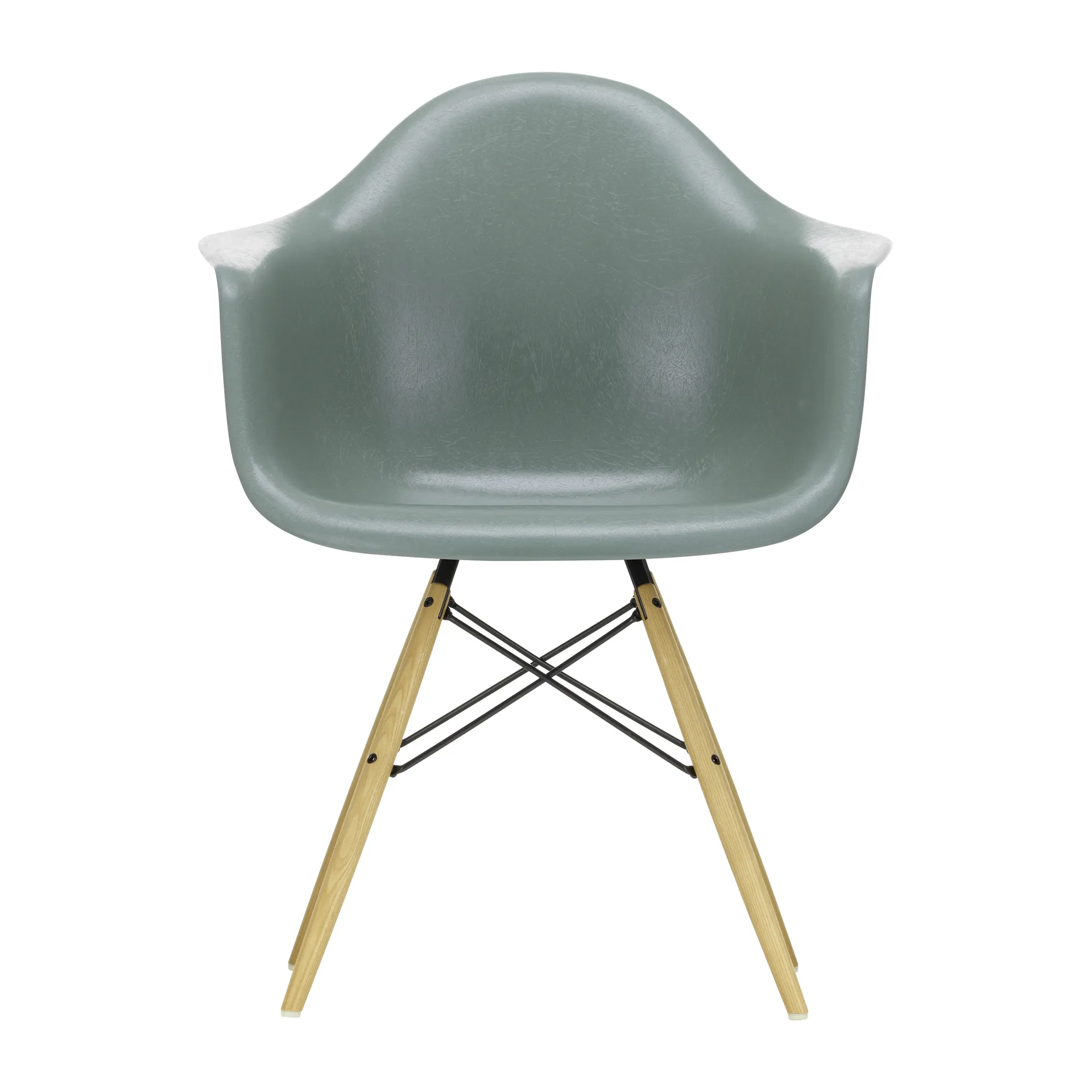 Eames Fiberglass Armchair DAW karmstol, sea foam green, askben Vitra