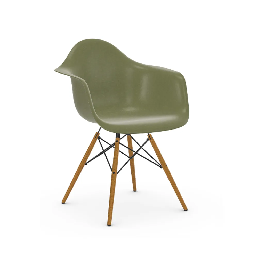 Eames Fiberglass Armchair DAW karmstol, sea foam green, askben Vitra
