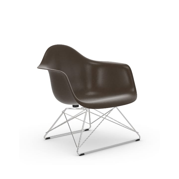 Eames fiberglass armchair LAR fåtölj - Elephant hide grey-Chrome - Vitra