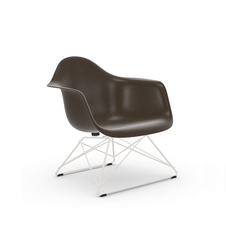 Eames fiberglass armchair LAR fåtölj - Elephant hide grey-White - Vitra