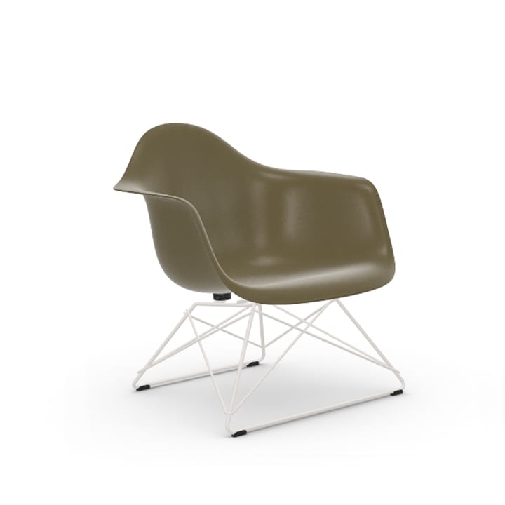 Eames fiberglass armchair LAR fåtölj - Raw umber-White - Vitra