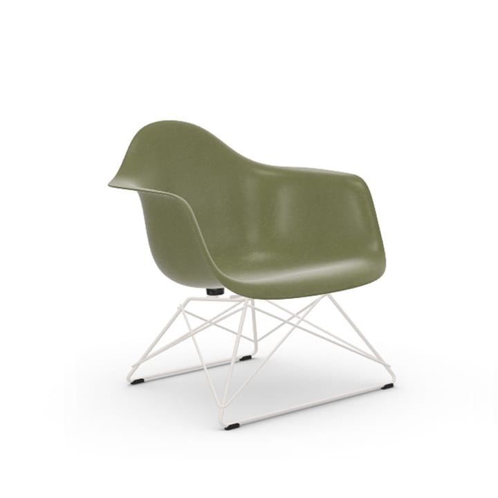 Eames fiberglass armchair LAR fåtölj - Sea foam green-White - Vitra