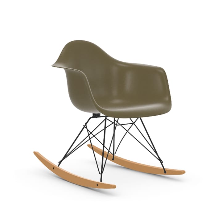 Eames fiberglass armchair RAR gungstol lönnmedlar - Raw umber-Chrome - Vitra