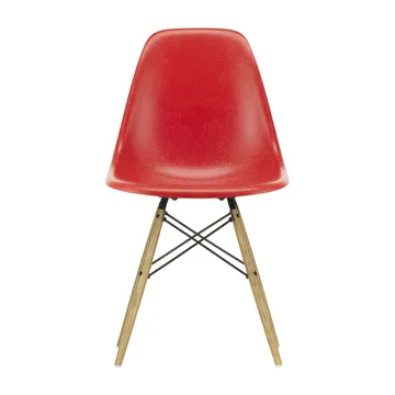 Eames Fiberglass Chairs DSW stol - classic red, askben - Vitra