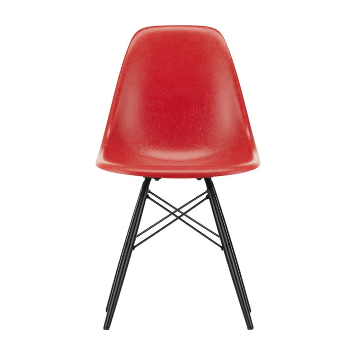 Eames Fiberglass Chairs DSW stol - Classic red-black maple - Vitra