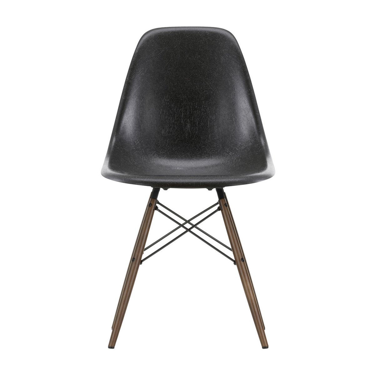 Vitra Eames Fiberglass Chairs DSW stol Elephant grey-black maple