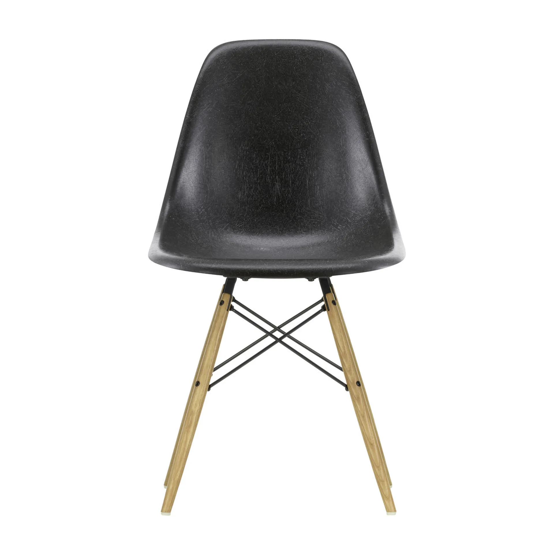 Eames Fiberglass Chairs DSW stol, elephant hide grey, askben Vitra