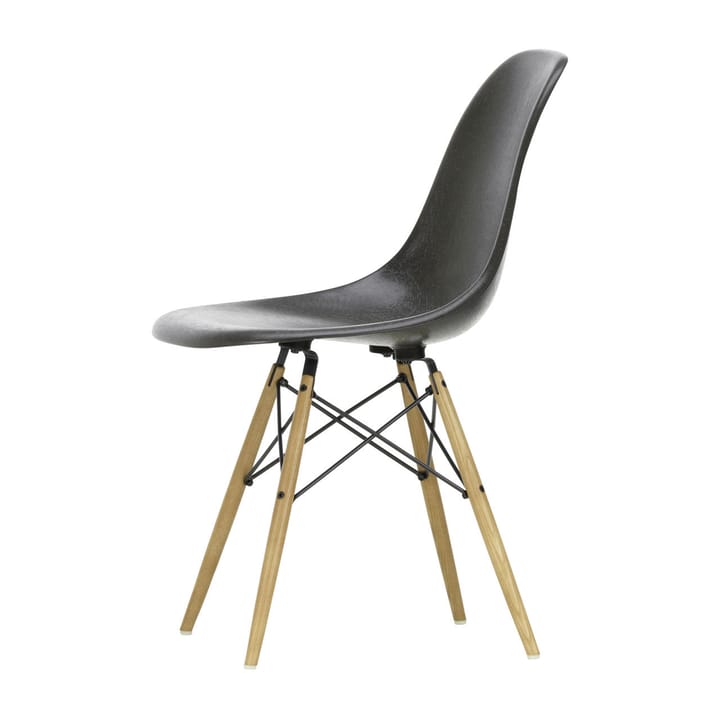 Eames Fiberglass Chairs DSW stol - elephant hide grey, askben - Vitra