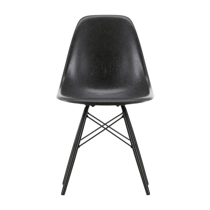 Eames Fiberglass Chairs DSW stol - Elephant hide grey-darkmaple - Vitra
