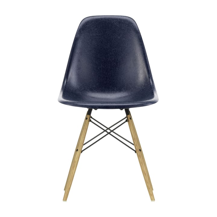Eames Fiberglass Chairs DSW stol - navy blue, askben - Vitra