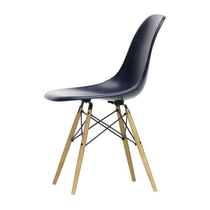 Eames Fiberglass Chairs DSW stol - navy blue, askben - Vitra