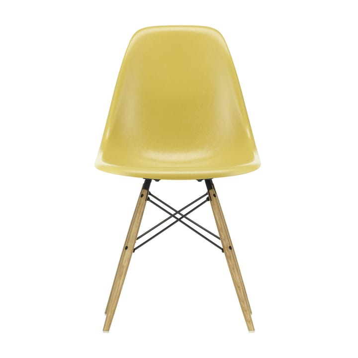 Eames Fiberglass Chairs DSW stol - ochre light, askben - Vitra