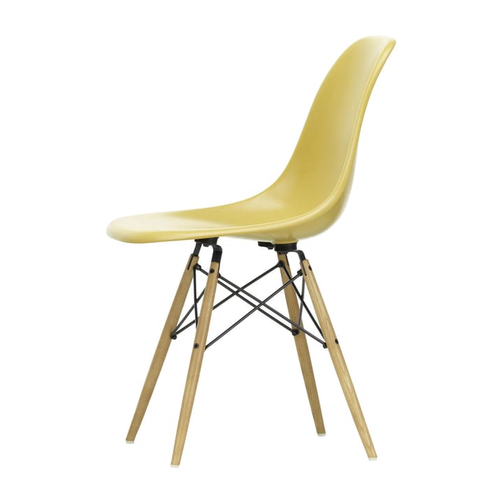 Eames Fiberglass Chairs DSW stol - ochre light, askben - Vitra