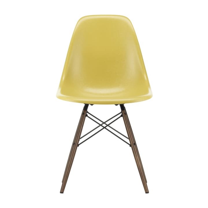 Eames Fiberglass Chairs DSW stol - ochre light, brunbetsade lönnben - Vitra