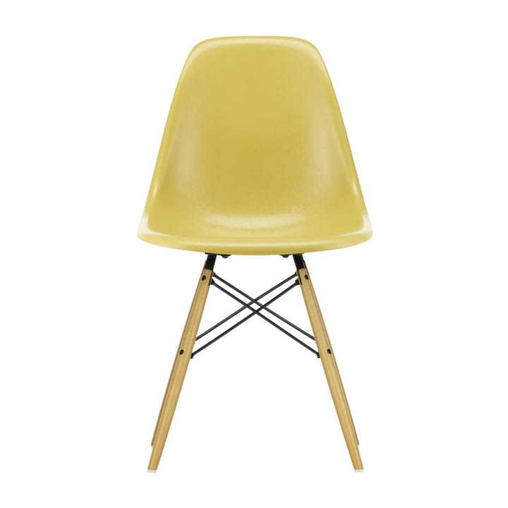 Eames Fiberglass Chairs DSW stol - ochre light, lönnben - Vitra