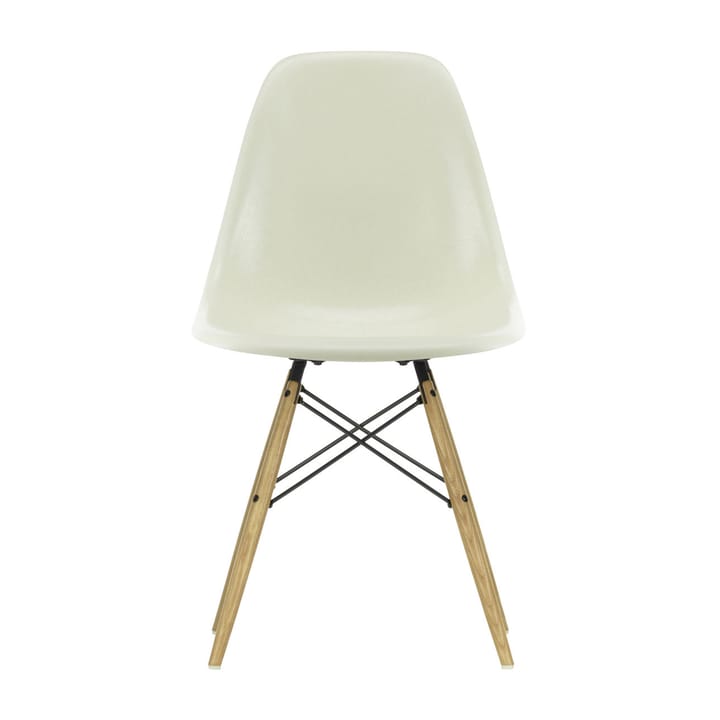 Eames Fiberglass Chairs DSW stol - parchment, askben - Vitra