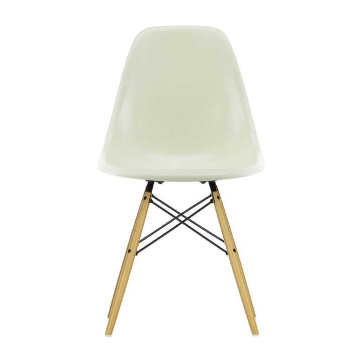 Eames Fiberglass Chairs DSW stol - parchment, lönnben - Vitra