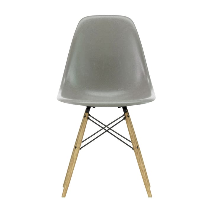 Eames Fiberglass Chairs DSW stol - raw umber, askben - Vitra