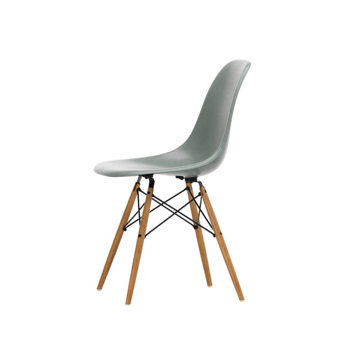 Eames Fiberglass Chairs DSW stol - sea foam green, askben - Vitra