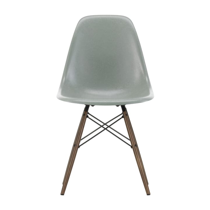 Eames Fiberglass Chairs DSW stol - Sea foam green-dark maple - Vitra
