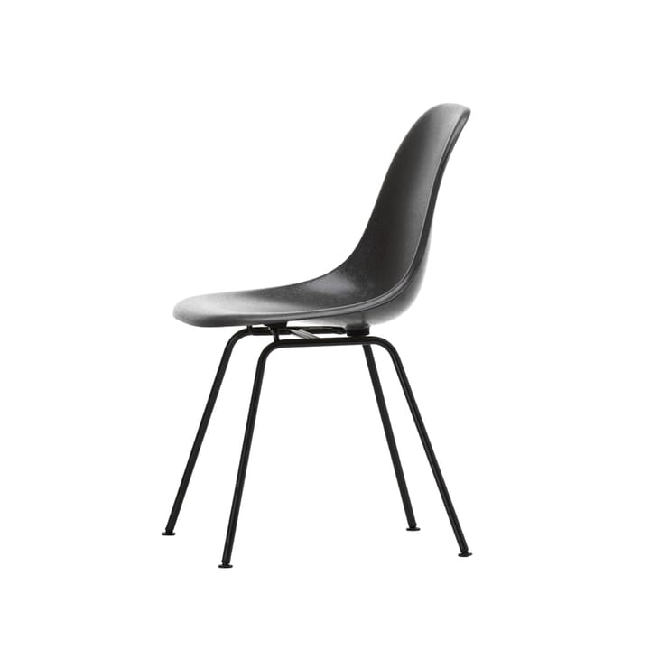 Eames fiberglass chairs DSX stol - Elephant hide grey-Black - Vitra