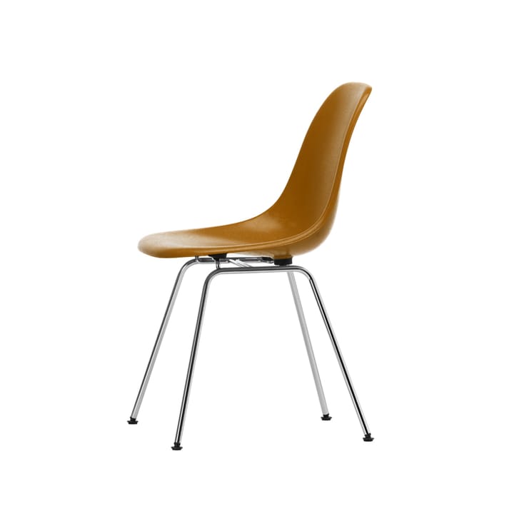 Eames fiberglass chairs DSX stol - Ochre dark-Chrome - Vitra