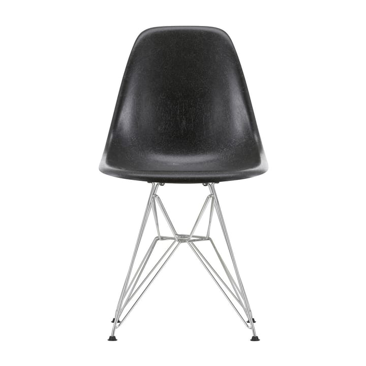 Eames Fiberglass Side Chair DSR stol - Elephant hide grey-Chrome - Vitra