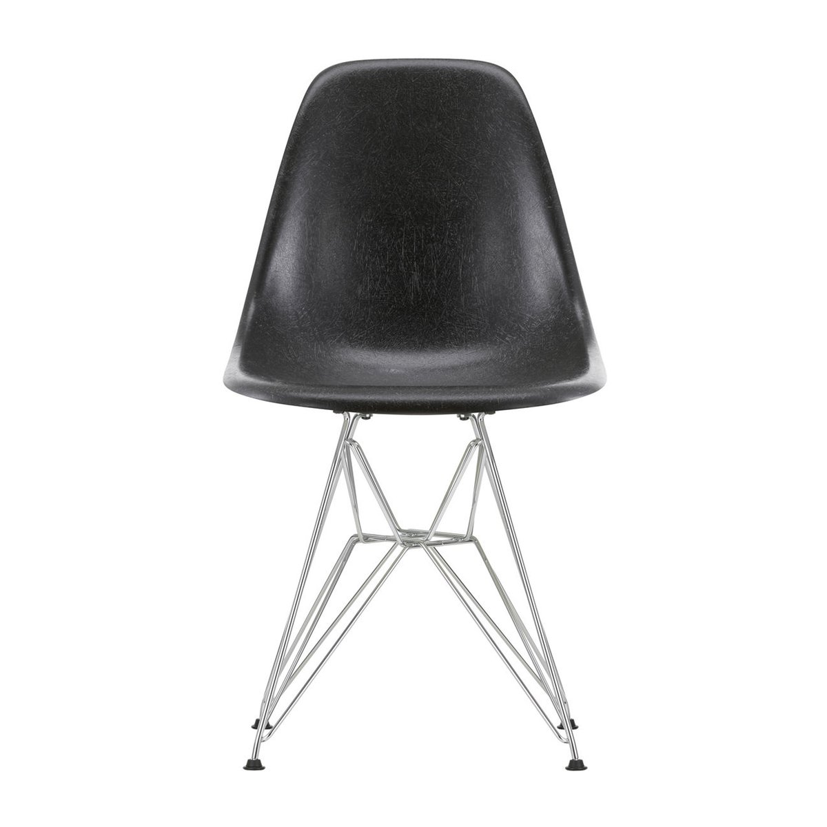 Vitra Eames Fiberglass Side Chair DSR stol Elephant hide grey-Chrome