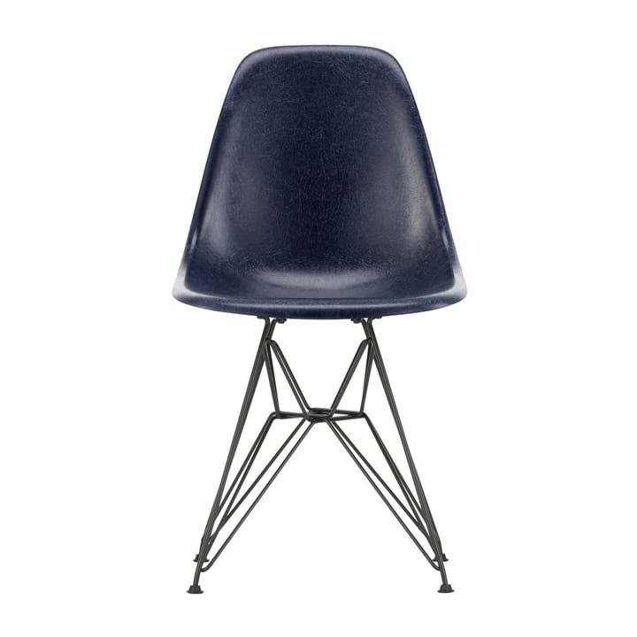 Eames Fiberglass Side Chair DSR stol - Navy blue-Dark basic - Vitra