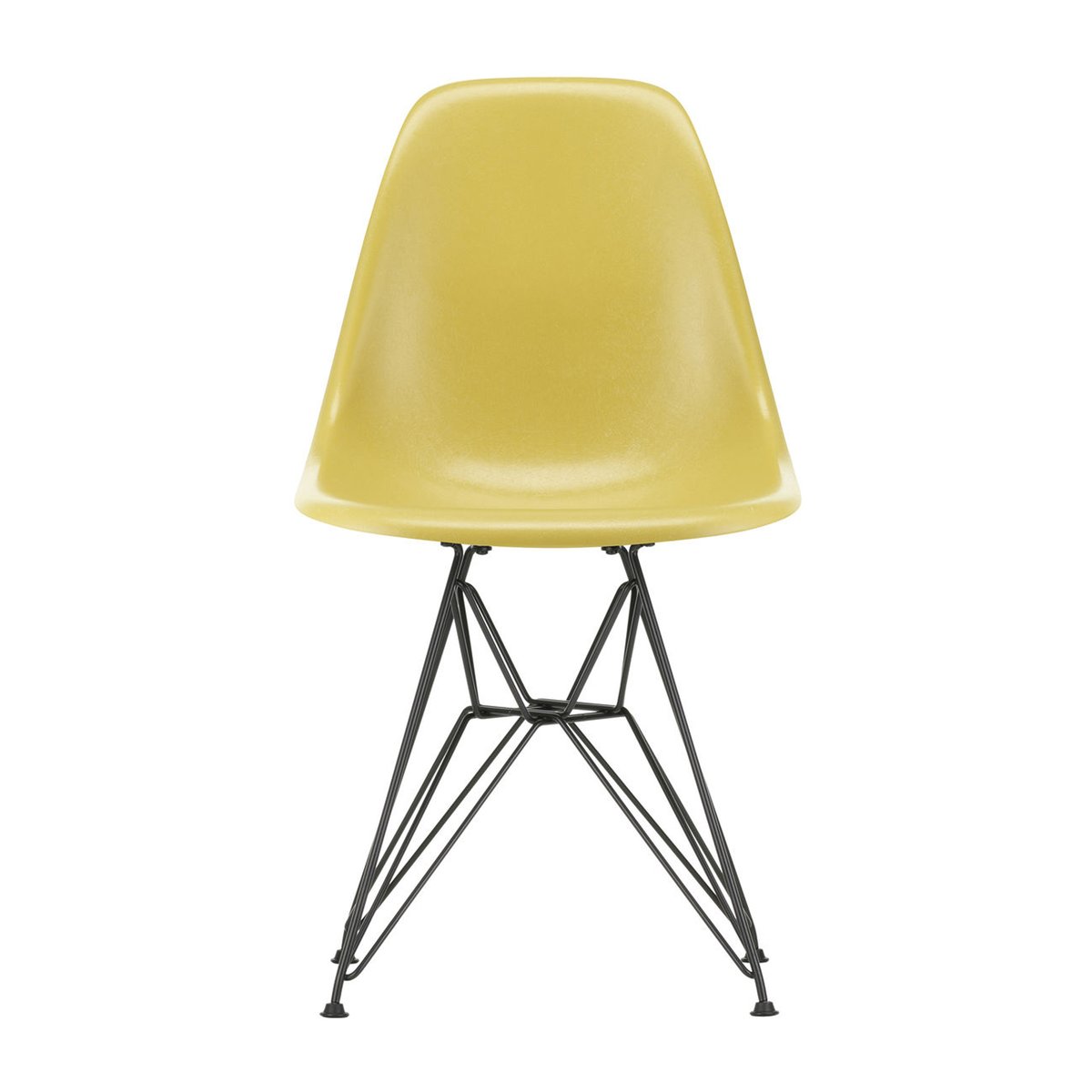 Vitra Eames Fiberglass Side Chair DSR stol Ochre light-Dark basic