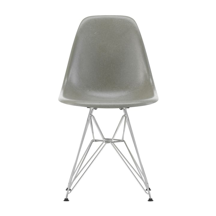 Eames Fiberglass Side Chair DSR stol - Raw umber-Chrome - Vitra