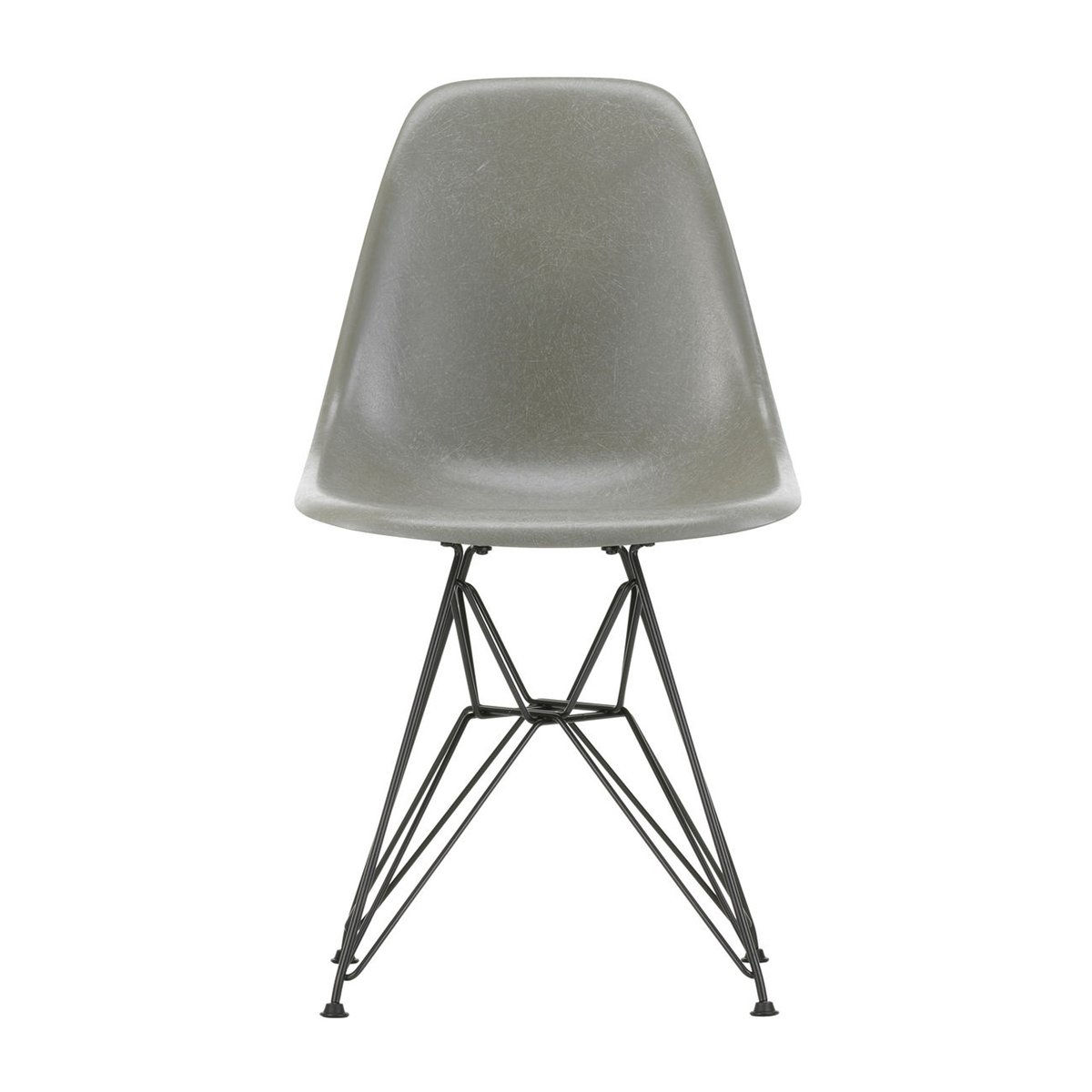 Vitra Eames Fiberglass Side Chair DSR stol Raw umber-Dark basic