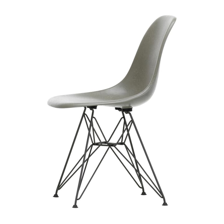 Eames Fiberglass Side Chair DSR stol - Raw umber-Dark basic - Vitra