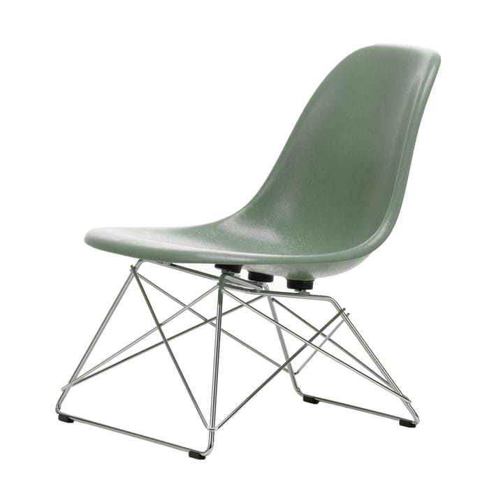 Eames Fiberglass Side Chair LSR loungestol - Sea foam green-chrome - Vitra