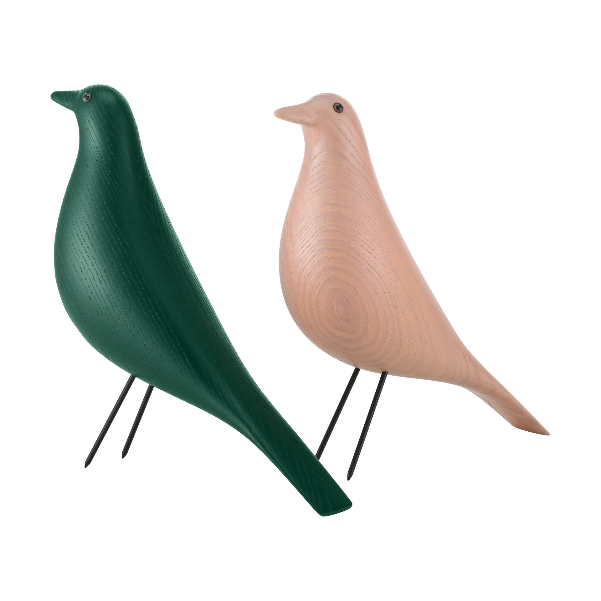 Eames House Bird träfågel, Pale rose stained Vitra