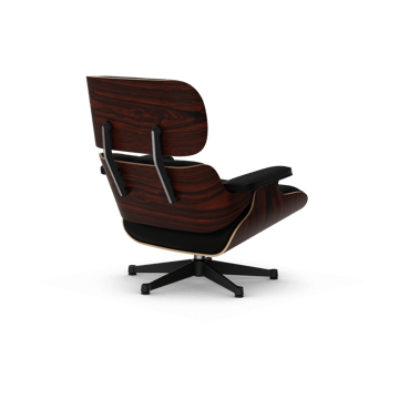 Eames Lounge Chair Classic Dimensions - 66 Nero-05 santos palisander-pol. steel-black - Vitra