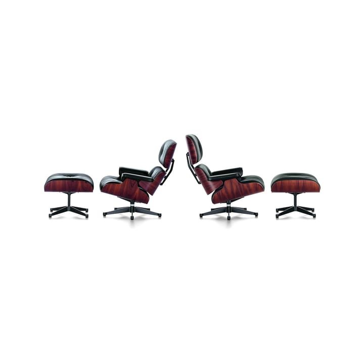 Eames Lounge Chair classic Leather premium F - 66 nero-santos palisander - Vitra