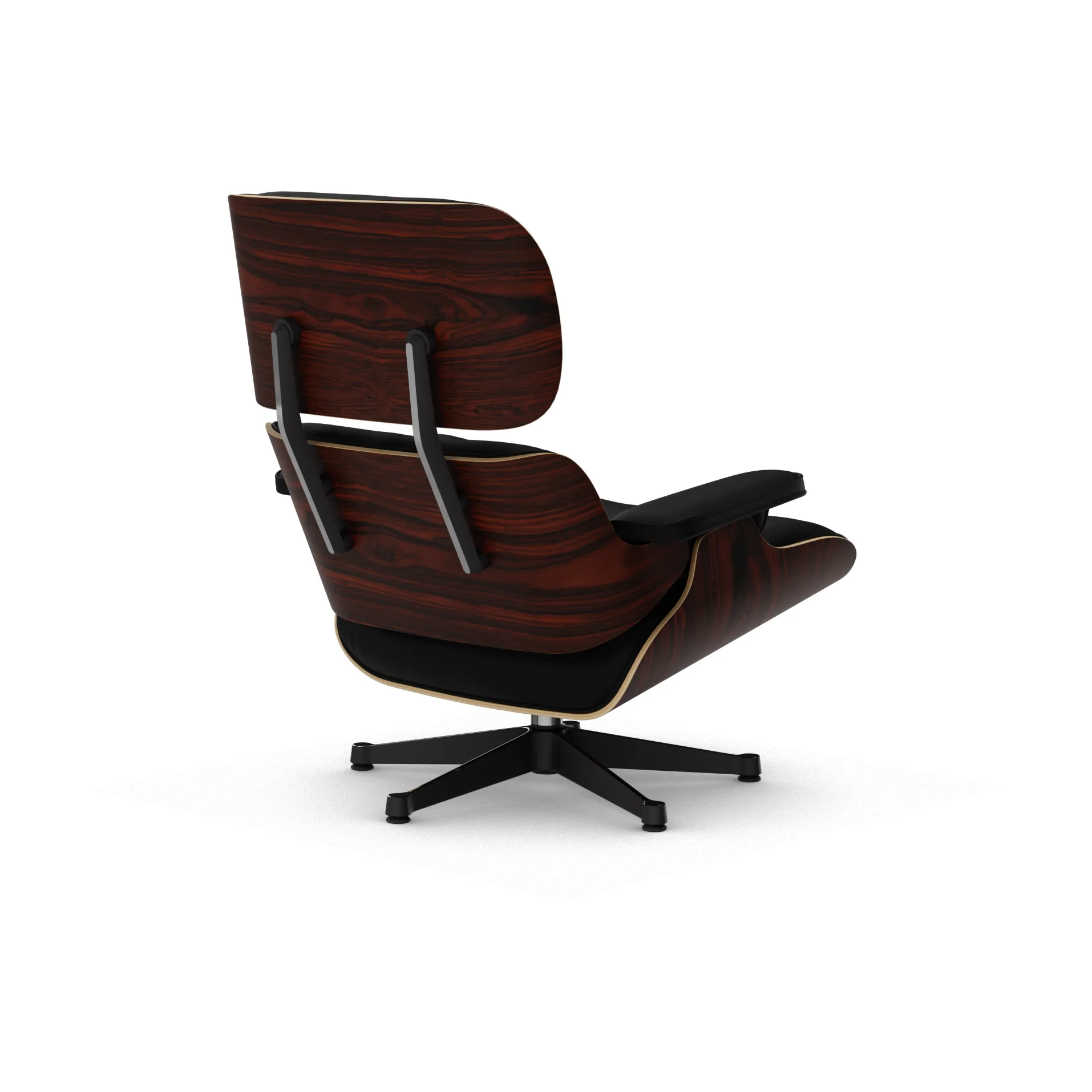 Eames Lounge Chair New Dimensions, 66 Nero-05 santos palisander-pol. steel-black Vitra