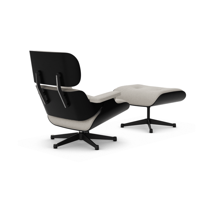 Eames Lounge Chair & Ottoman new dimension, 01 Ivory-pearl-27 chestnut black-pol. steel-black Vitra