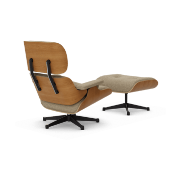 Eames Lounge Chair & Ottoman new dimension - 04 Bamboo-terra-28 cherry natural-pol. steel-black - Vitra