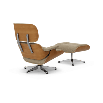 Eames Lounge Chair & Ottoman new dimension - 04 Bamboo-terra-28 cherry natural-pol. steel - Vitra