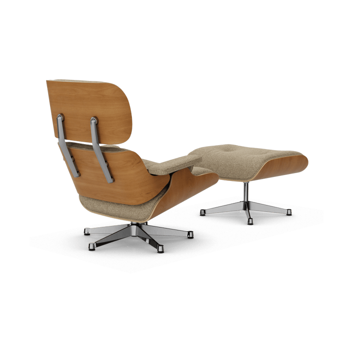 Eames Lounge Chair & Ottoman new dimension, 04 Bamboo-terra-28 cherry natural-pol. steel Vitra