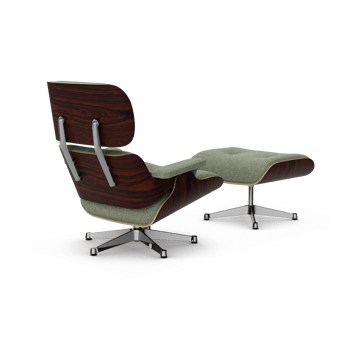 Eames Lounge Chair & Ottoman new dimension - 09 Ivory-forest-05 sant. palisander-pol. Steel - Vitra