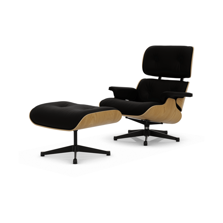 Eames Lounge Chair & Ottoman new dimension - 11 Anthracite-26 chestnut-pol. steel-black - Vitra
