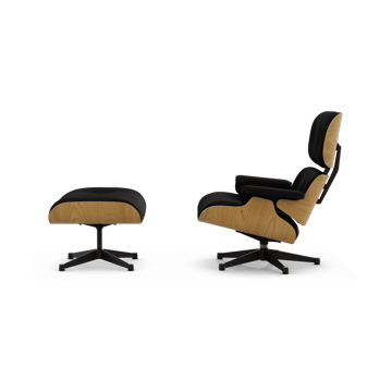 Eames Lounge Chair & Ottoman new dimension - 11 Anthracite-26 chestnut-pol. steel-black - Vitra
