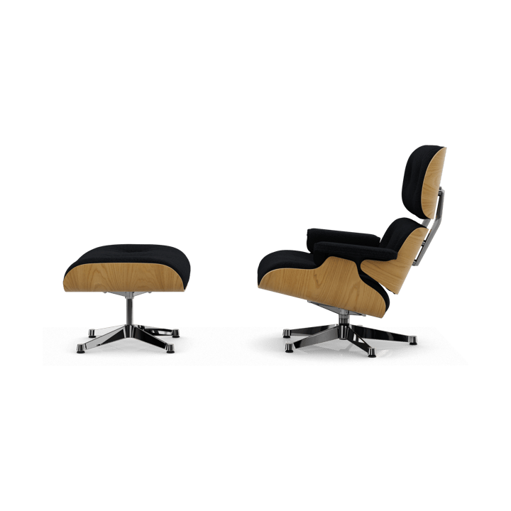 Eames Lounge Chair & Ottoman new dimension, 11 Anthracite-26 chestnut-pol. steel Vitra