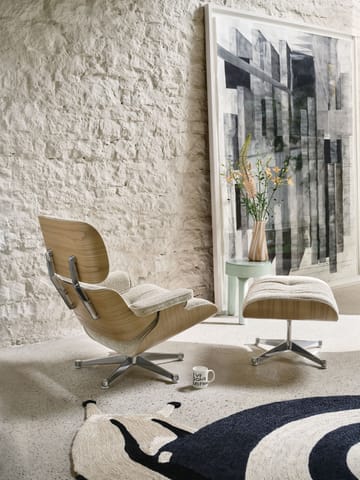 Eames Lounge Chair & Ottoman new dimension - 66 Nero-05 santos palisander-pol. steel - Vitra