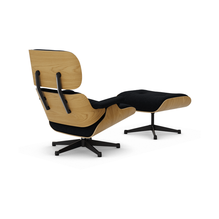 Eames Lounge Chair & Ottoman new dimension, 68 Chocolate-26 chestnut natural-pol. steel-black Vitra