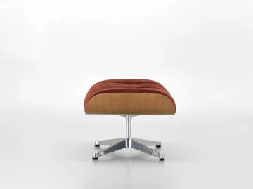 Eames Lounge Chair & Ottoman new dimensions - 07 Brandy-28 cherry natural-pol. steel - Vitra