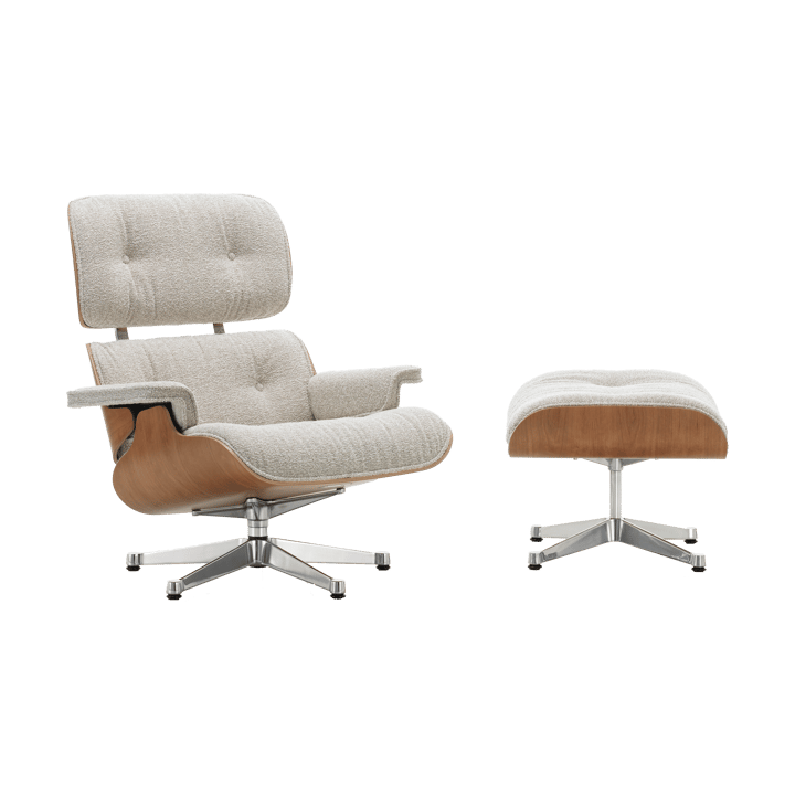 Eames Lounge Chair & Ottoman new dimensions - Cream/sand-american cherry - Vitra